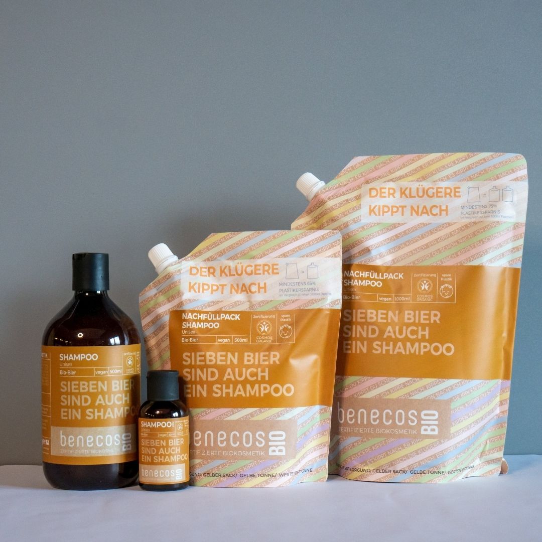 benecosBIO Mini Shampoo Unisex organic beer