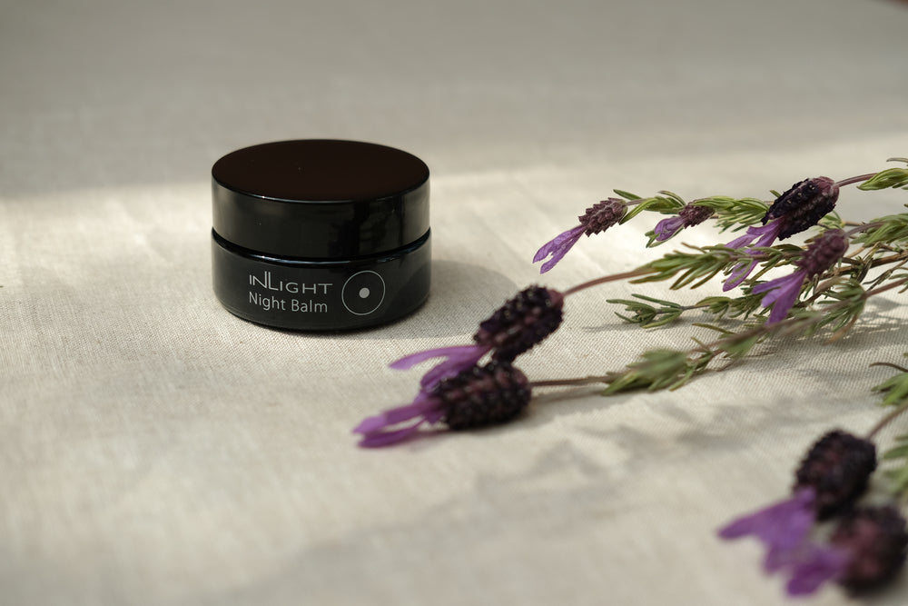 Inlight Beauty, Night Balm, naturlig, ekologisk, nattkräm, stimulerar cellförnyelse, vitaliserar trött hud, torr, mogen