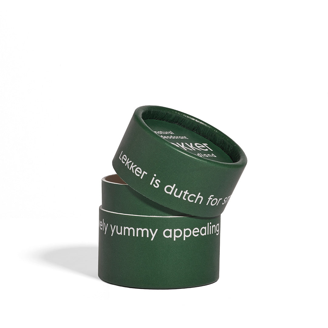 Öppen burk med LEKKER Be Active naturlig deodorantkräm - vegansk deodorant i krämform