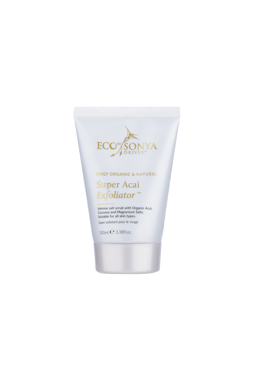 Eco by Sonya, Super Acai Exfoliator, naturlig, ekologisk, vegansk, ansiktskrubb, rengör huden, exfoliera, lugnande, uppklarande.