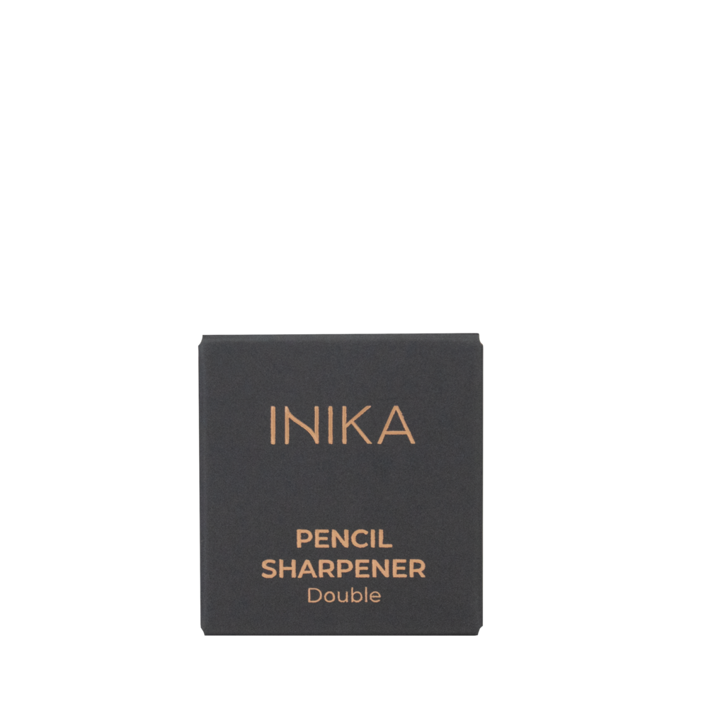 INIKA Organic, Pencil Sharpener - Double, kompakt, precis, dubbelvässare, för Inikas Eye- och Brow Pencils samt Lip Crayons.
