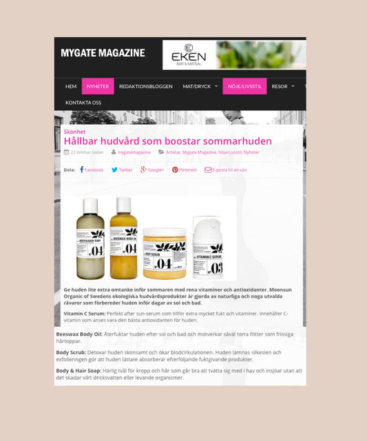 Mygate Magazine tipsar om Moonsun till sommarhuden
