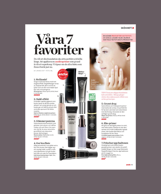 INIKA Organics i tidningen Amelias 7 favoriter