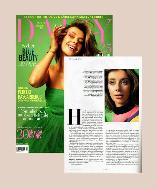 Makeup med känsla: Hanna Ferm bär INIKA Bronzer i Daisy Beauty