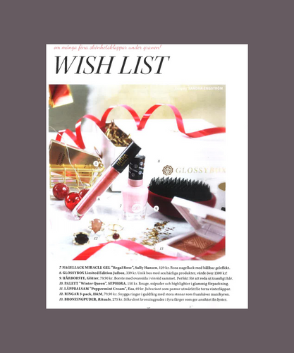 Glossybox rekommenderar Inika lip gloss