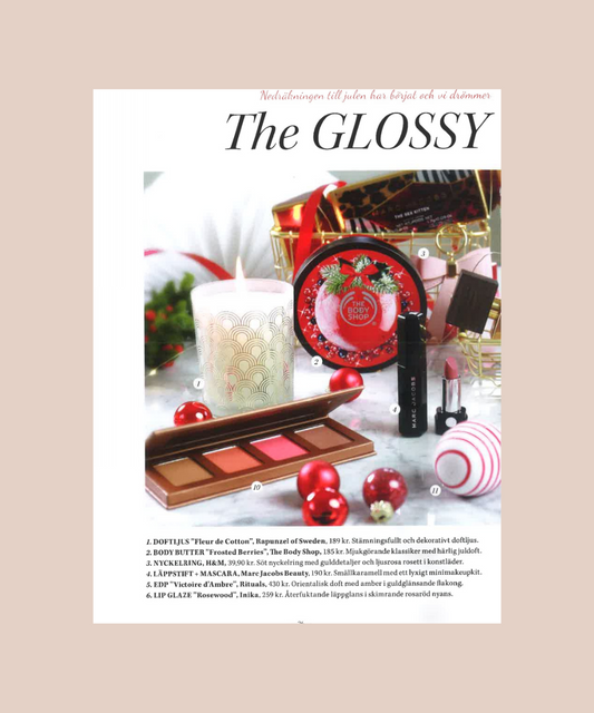 Glossy magazine tipsar om Inika Organics lip glaze