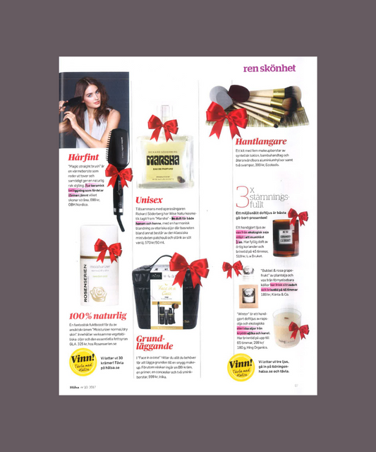 Tidningen Hälsa tipsar om Inikas face in a case kit