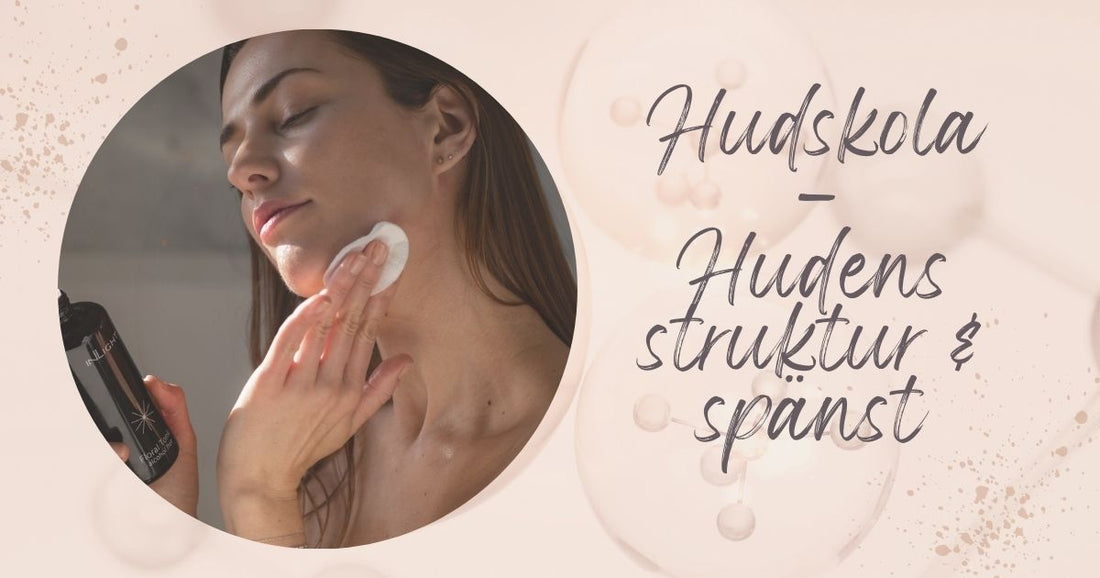 Hudskola del 1-3 - Kollagen, elastin & hyaluronsyra, hudens struktur och spänst