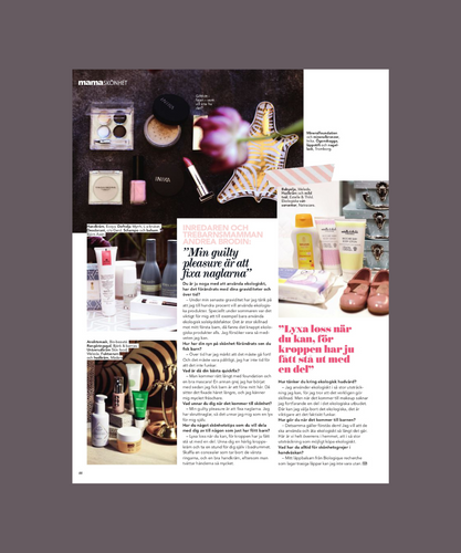 Tidningen Mama rekommenderar Inikas