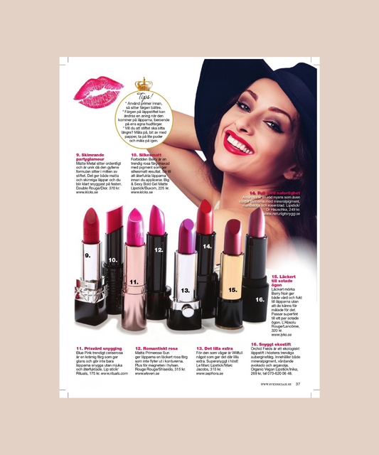 Svensk Dam tipsar om Inikas läppstift