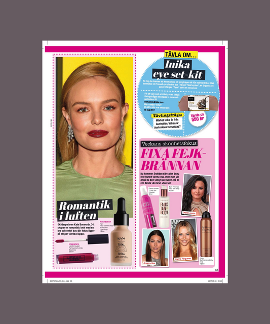 Tidningen Veckans NU tipsar om Inikas ögonpenna