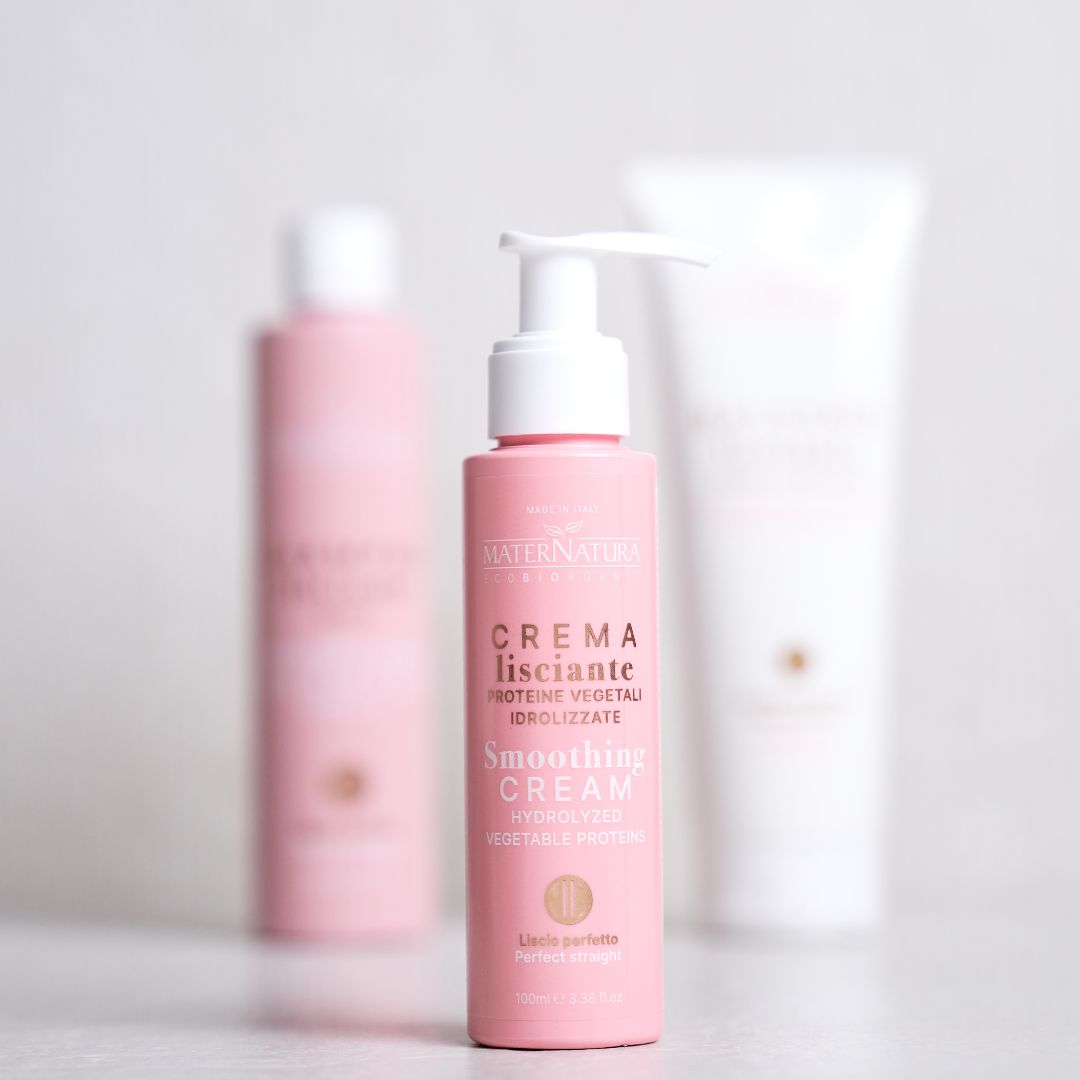 hår vård för rakt hår