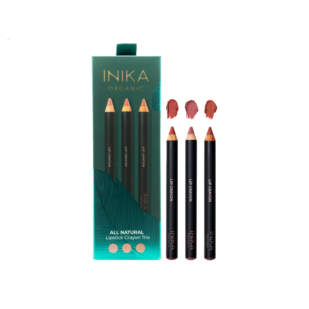 INIKA All Natural Lip Crayon Trio