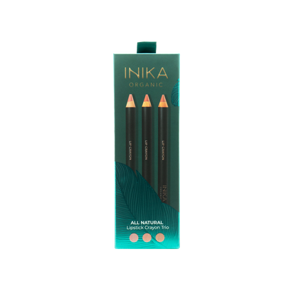 INIKA All Natural Lip Crayon Trio