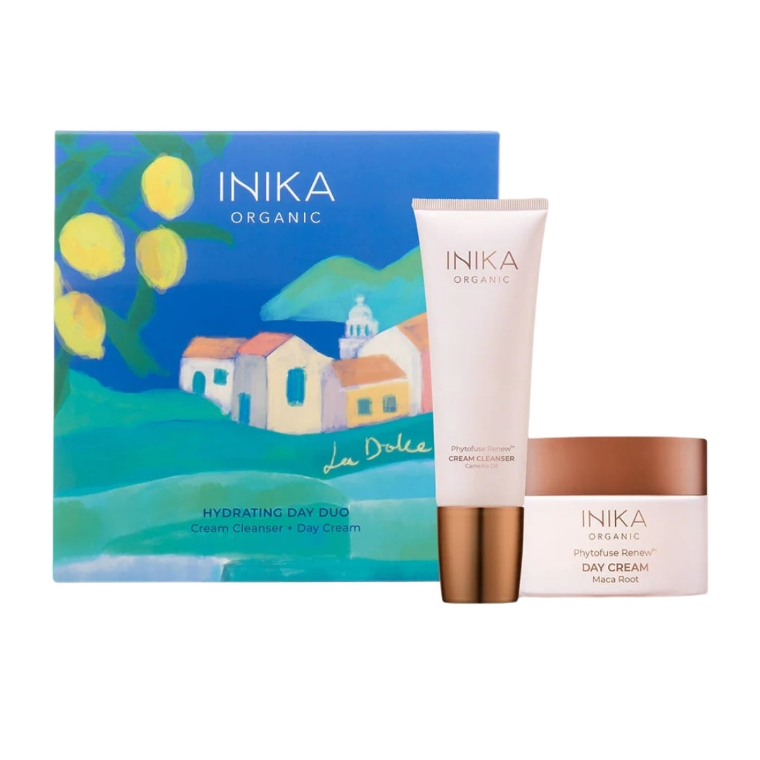 Julpaket, INIKA Organic, Cream Cleanser, ekologisk, vegansk, naturlig, krämrengöring, Day Cream, dagkräm, återfuktar, skyddar, ansiktskräm