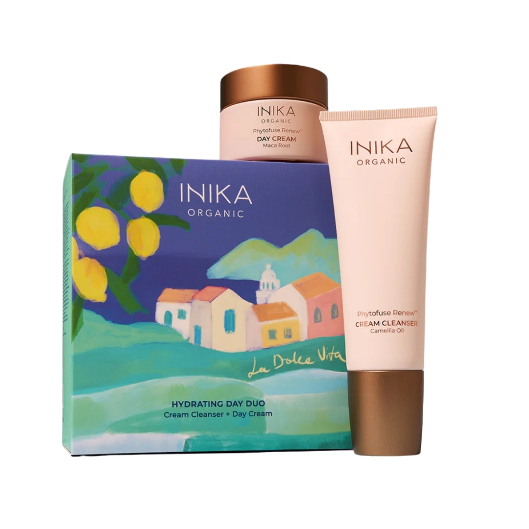 Julpaket, INIKA Organic, Cream Cleanser, ekologisk, vegansk, naturlig, krämrengöring, Day Cream, dagkräm, återfuktar, skyddar, ansiktskräm